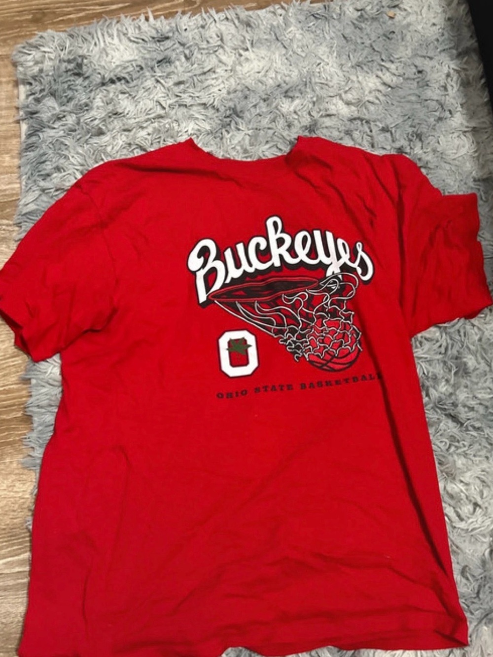 Buckeyes Red Short Sleeve Tee - Ohio State Basketball